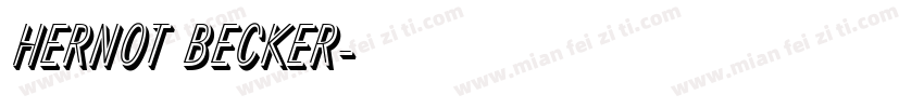 Hernot Becker字体转换